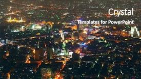  Presentation with risk management top view - PPT layouts featuring temple architects - view of the night damascus background and a tawny brown colored foreground