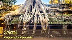  Presentation with cambodia - Cool new presentation theme with temple at angkor siem reap backdrop and a  colored foreground