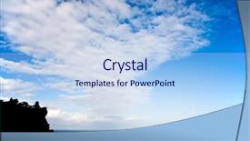  Presentation with bali temple - Cool new slide set with temple at sunrise in uluwatu backdrop and a light blue colored foreground