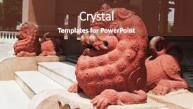  Presentation with new delhi - Cool new theme with two religious muslim man praying backdrop and a coral colored foreground.