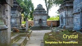  Presentation with kathmandu - Amazing slides having temple complex in kathmandu nepal backdrop and a  colored foreground