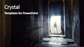  Presentation with cambodia - Cool new PPT theme with temple in angkor thom cambodia backdrop and a black colored foreground