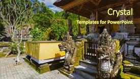  Presentation with history indonesia - Audience pleasing PPT layouts consisting of temple in bali island indonesia backdrop and a wine colored foreground