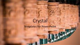  Presentation with prayer - Amazing theme having temple in kathmandu nepal backdrop and a coral colored foreground