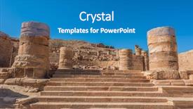  Presentation with petra - Audience pleasing PPT theme consisting of temple in nabatean petra jordan backdrop and a teal colored foreground