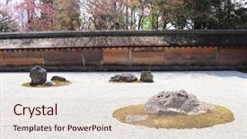  Presentation with ripple - Presentation consisting of temple kyoto japan unesco world background and a lemonade colored foreground