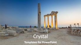  Presentation with dusk - Slide deck featuring temple of apollo in side background and a gray colored foreground