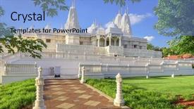  Presentation with atlanta - Presentation consisting of temple of atlanta georgia usa background and a light blue colored foreground