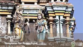  Presentation with kerala - PPT theme having temple of cochin in kerala background and a violet colored foreground