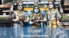  Presentation with india temple - Audience pleasing slides consisting of temple of cochin in kerala backdrop and a teal colored foreground