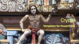  Presentation with kerala - Theme featuring temple of cochin in kerala background and a tawny brown colored foreground