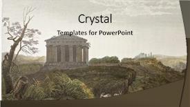  Presentation with old london - Cool new slide deck with temple of concord old view backdrop and a  colored foreground