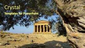  Presentation with olive tree - Colorful presentation enhanced with temple-of-concordia-and-olive backdrop and a tawny brown colored foreground