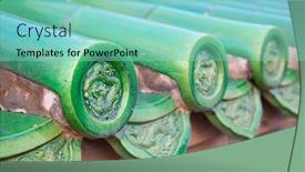  Presentation with heaven - Cool new slide deck with temple-of-heaven-at-sunset backdrop and a seafoam green colored foreground