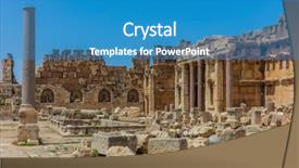  Presentation with middle east - Cool new slides with temple of jupiter romans ruins backdrop and a teal colored foreground