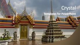  Presentation with buddha - Cool new slide deck with temple of the emerald buddha backdrop and a  colored foreground