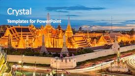  Presentation with bangkok - Amazing PPT layouts having temple of the emerald backdrop and a teal colored foreground