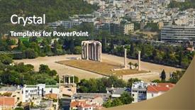  Presentation with zeus - Colorful slide deck enhanced with temple of the olympian zeus backdrop and a dark gray colored foreground