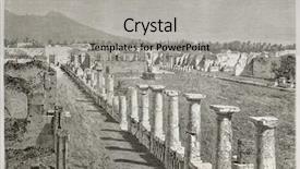  Presentation with venus - PPT theme having temple of venus ruins pompeii background and a light gray colored foreground