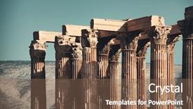  Presentation with zeus - Cool new slides with temple of zeus in athens backdrop and a violet colored foreground