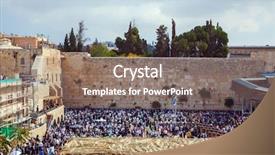  Presentation with western - Slide deck featuring temple square was a huge background and a violet colored foreground