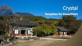  Presentation with complex - PPT theme enhanced with temple started 600 years ago background and a  colored foreground