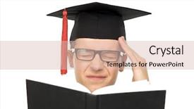  Presentation with headache - Colorful slide deck enhanced with temple university - graduate with a headache backdrop and a  colored foreground