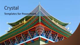  Presentation with vedic ancient buddhist text - Presentation theme enhanced with temple university - ivolginsky datsan - one background and a  colored foreground