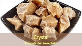  Presentation with wax - PPT theme featuring temples honey - beeswax wax sliced heap background and a tawny brown colored foreground