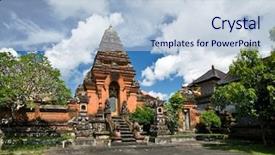  Presentation with bali - PPT theme having temples-in-ubud-bali background and a lemonade colored foreground