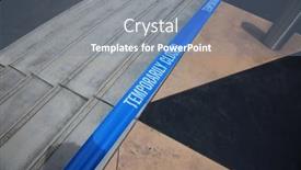  Presentation with caution - Amazing presentation theme having temporarily-closed-caution-tape-closed backdrop and a  colored foreground