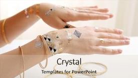  Presentation with flash - Presentation having temporary - silver golden flash tattoo background and a lemonade colored foreground