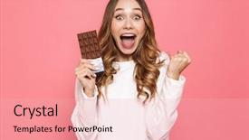  Presentation with bar - PPT layouts enhanced with temptation - portrait of an excited young background and a lemonade colored foreground