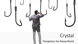  Presentation with being kind - Slide set with tempted to bite the bait background and a white colored foreground