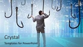  Presentation with being kind - Amazing presentation theme having tempted to bite the bait backdrop and a light blue colored foreground