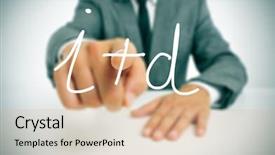  Presentation with research development - Beautiful PPT theme featuring portrait of a goat with kids on a green meadow on a sunny spring day backdrop and a tawny brown colored foreground