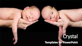  Presentation with old days - Audience pleasing theme consisting of ten days old newborn twin backdrop and a black colored foreground