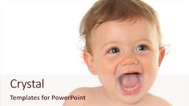  Presentation with baby - PPT theme with ten month old baby boy background and a lemonade colored foreground