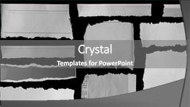  Presentation with notebook paper pieces of ready - Slide deck enhanced with ten pieces of torn paper background and a gray colored foreground