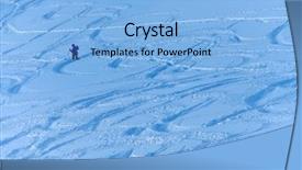  Presentation with winter in the swiss alps - Amazing theme having tenacity - trekking in harsh winter condition backdrop and a light blue colored foreground