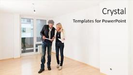  Presentation with real estate - PPT layouts consisting of tenant - real estate market - young background and a  colored foreground