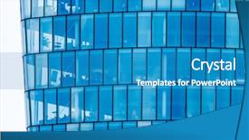  Presentation with modern building - Colorful slide set enhanced with tenant - windows of a modern building backdrop and a  colored foreground