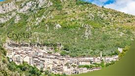  Presentation with france - Amazing PPT layouts having tende-in-provance-southern-france backdrop and a seafoam green colored foreground