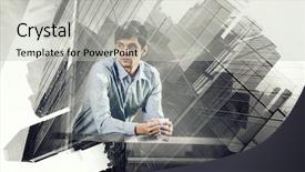  Presentation with modern - Cool new slide deck with tendencies - rythm of modern tendency mixed backdrop and a light gray colored foreground