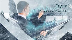  Presentation with modern - Beautiful slide deck featuring tendencies - rythm of modern tendency mixed backdrop and a light blue colored foreground