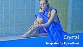  Presentation with beauty makeup - Theme consisting of tender-female-fashion-model background and a  colored foreground