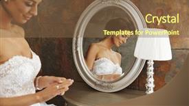  Presentation with engagement - Presentation design with tenderly sitting front of mirror background and a tawny brown colored foreground