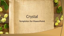  Presentation with vitamins on wooden herbal - Slide set featuring tendril - hop cones on wooden background background and a lemonade colored foreground