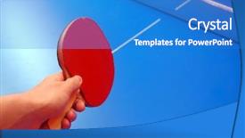  Presentation with table tennis - Presentation theme enhanced with tenis - table tennis ping pong image background and a teal colored foreground