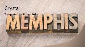  Presentation with tennessee - PPT theme enhanced with tennessee - memphis word abstract in vintage background and a lemonade colored foreground